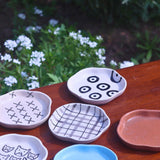 Set of 6 Mealtime Handmade dessert plate (for the price of 5) made by ceramic