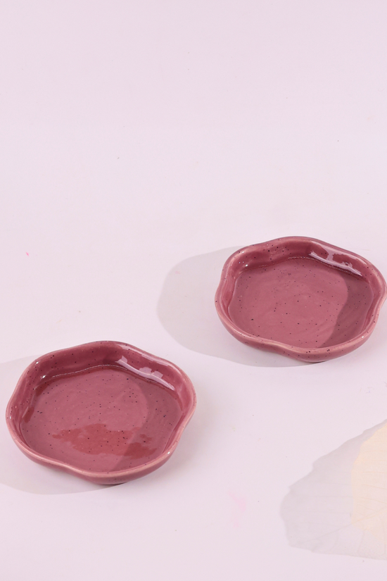 Lavender handmade dessert plate