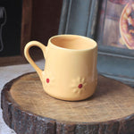 Yellow Lily Mug handmade in india