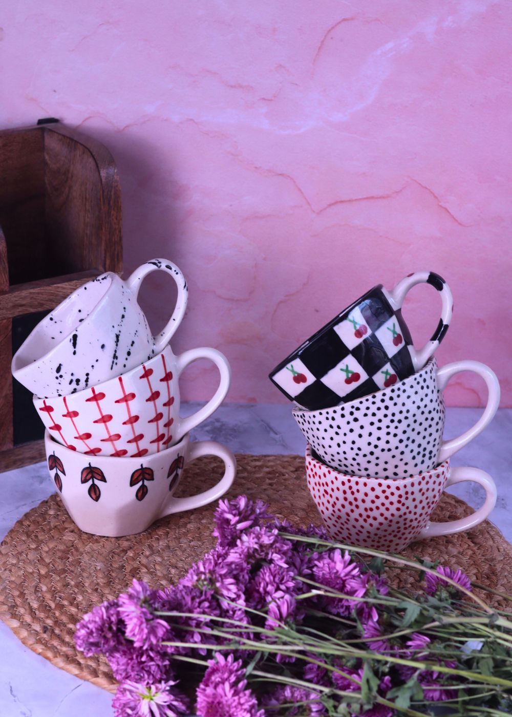 Handmade Set of 6 Handmade Mugs (for the price of 5)