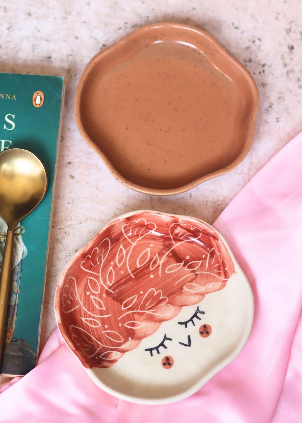 Rust & Tweety Handmade Dessert Plate with premium quality material