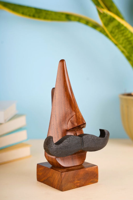 moustache specs stand handmade in india