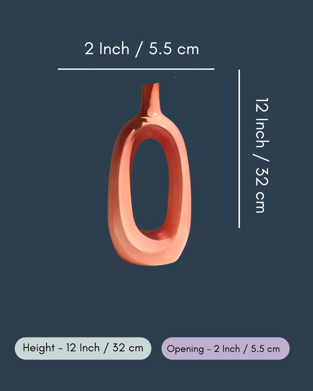 Pink Contour Vase - Tall