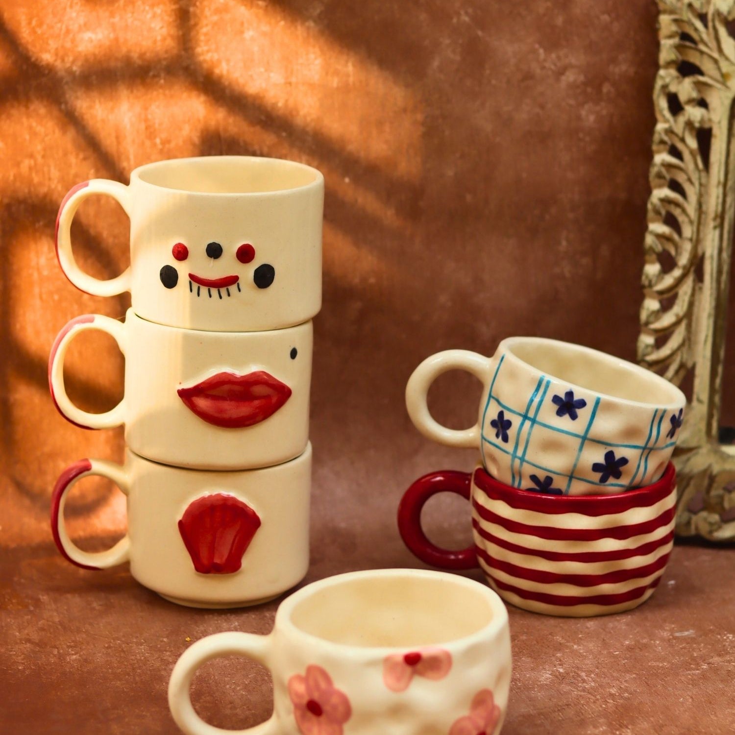handmade Set of 6 Mug Mood Combo (for the price of 5)