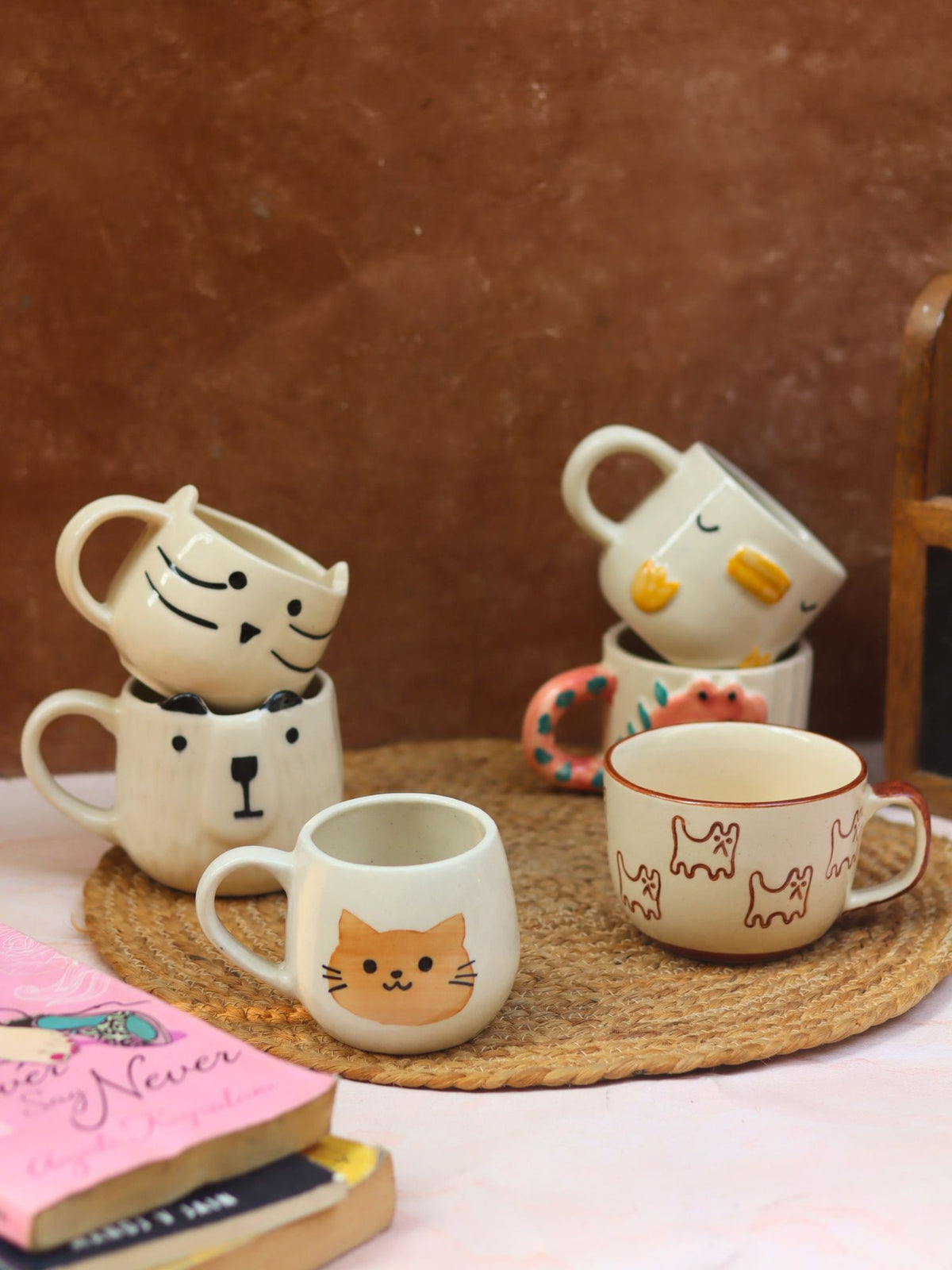 Handmade Set of 6 Hotselling Pinteresty Mugs (for the price of 5)