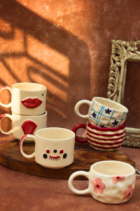 Set of 6 Mug Mood Combo (for the price of 5) made by ceramic