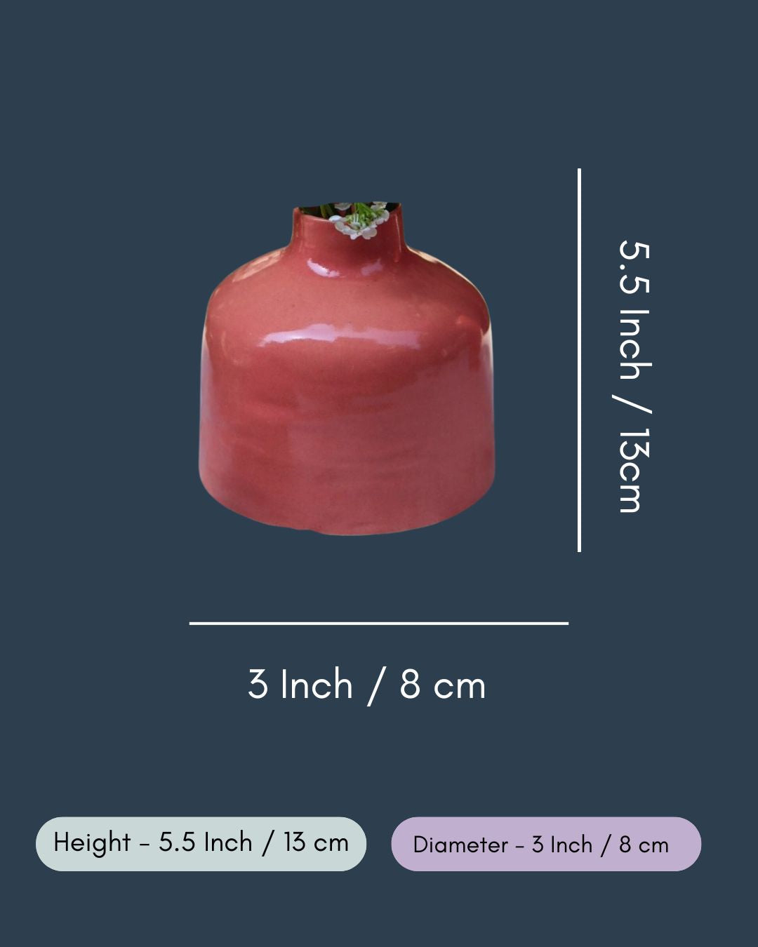 Pink Round Vase