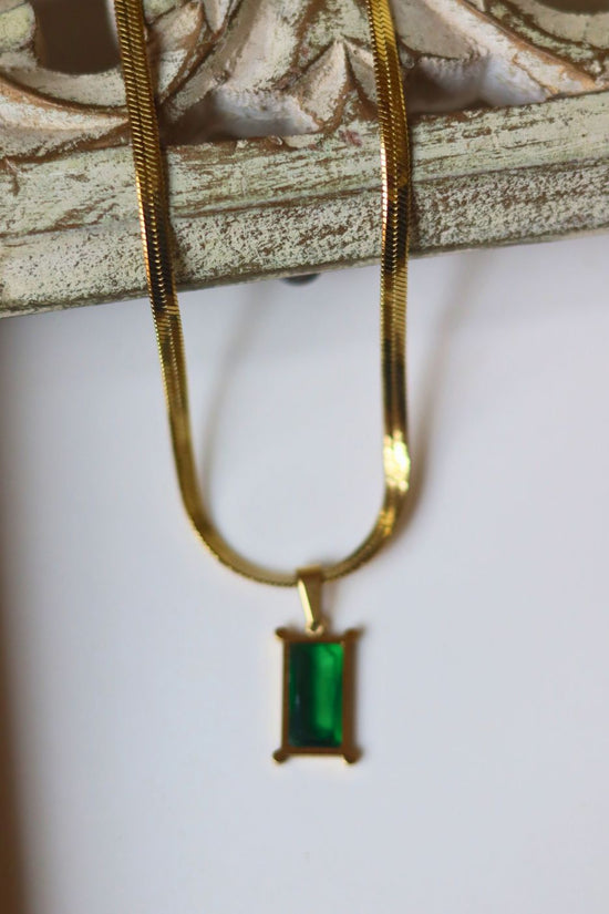 Statement Green Necklace handmade with premium quality material