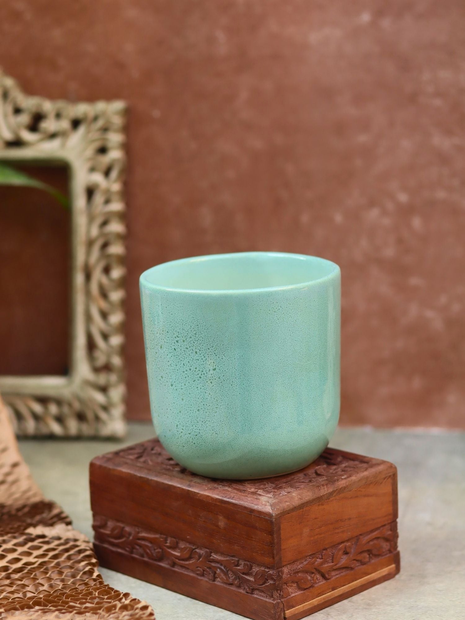 Mint Planter handmade in India