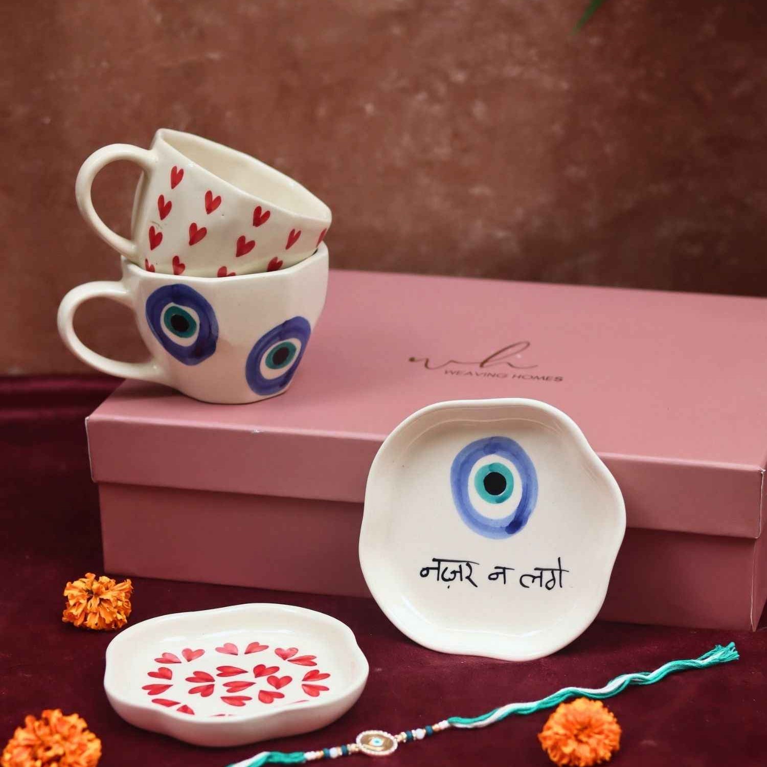 The Heart & Evil Eye Luxe Rakhi Gift Hamper