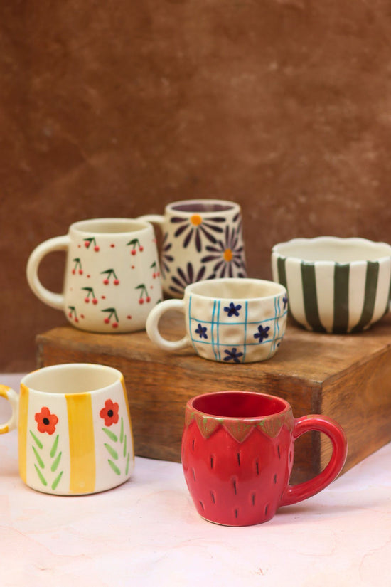 handmade Set of 6 Twilight Sips mugs (for the price of 5)