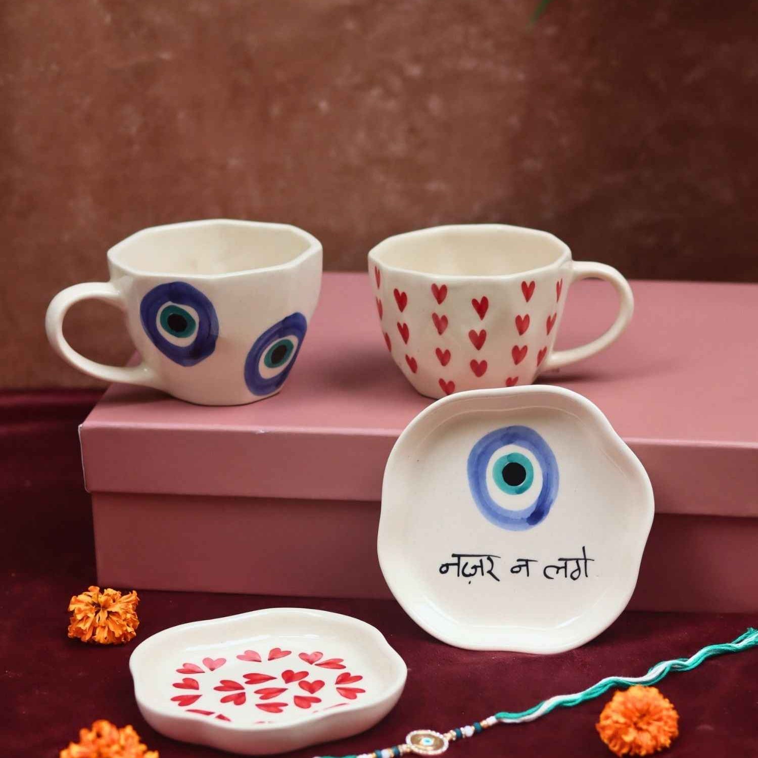The Heart & Evil Eye Luxe Rakhi Gift Hamper