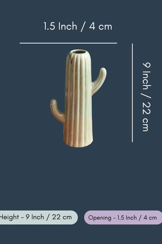 Medium Green Cactus Vase