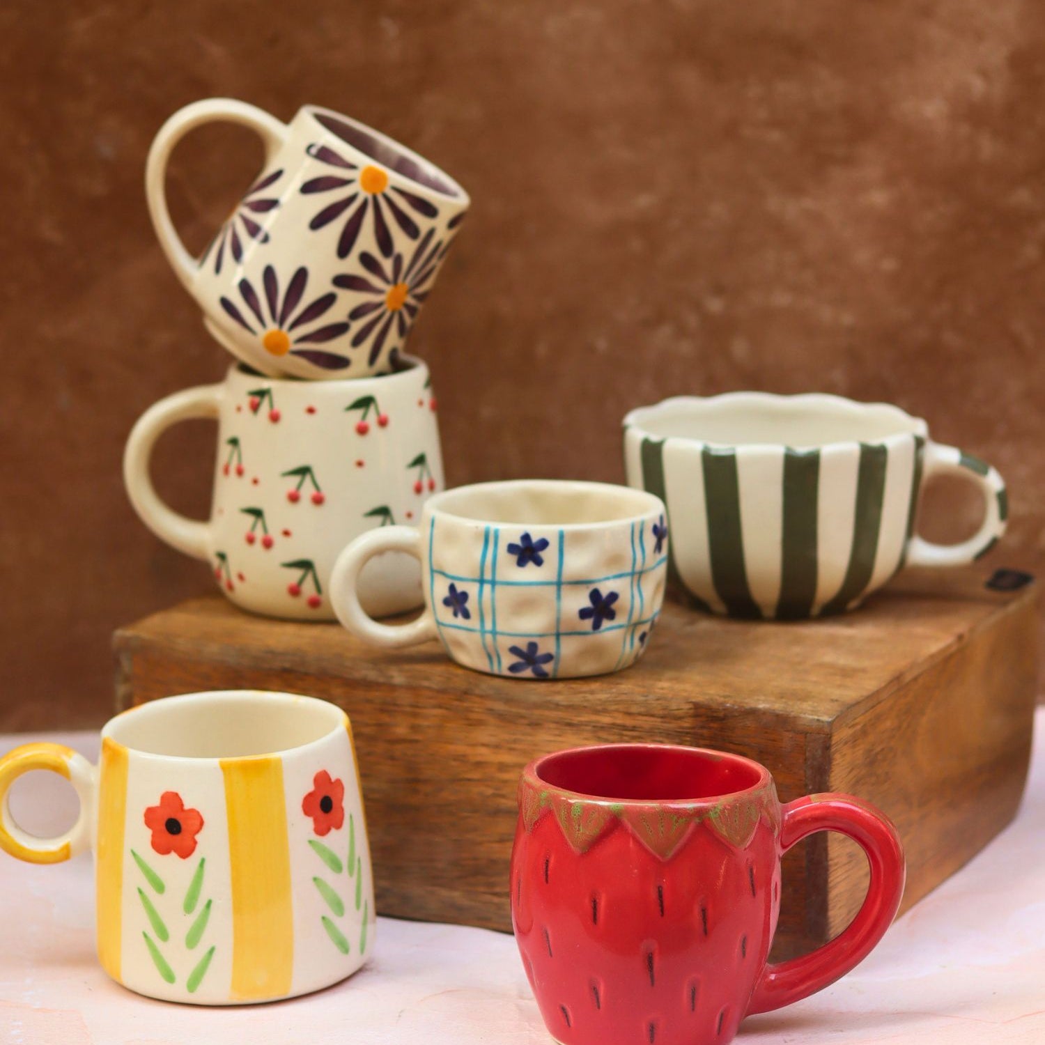 Set of 6 Twilight Sips mugs (for the price of 5) made by ceramic