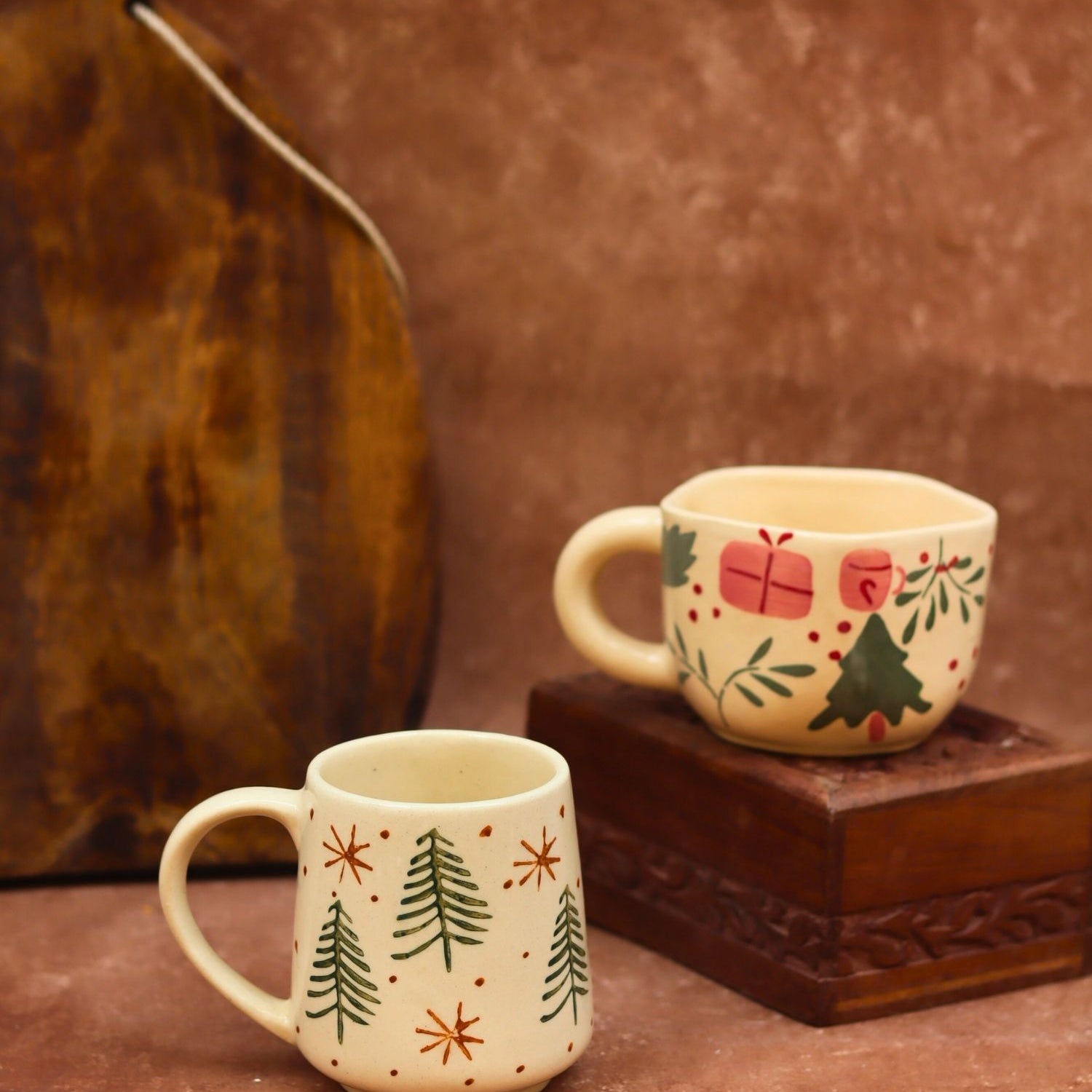 Handmade Set of 2 - The X-Mas & Cozy Christmas Mug
