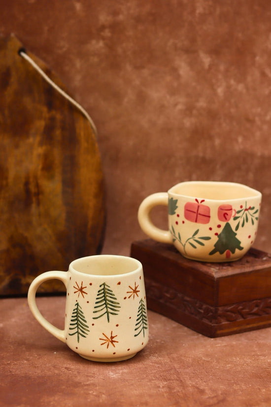 Handmade Set of 2 - The X-Mas & Cozy Christmas Mug