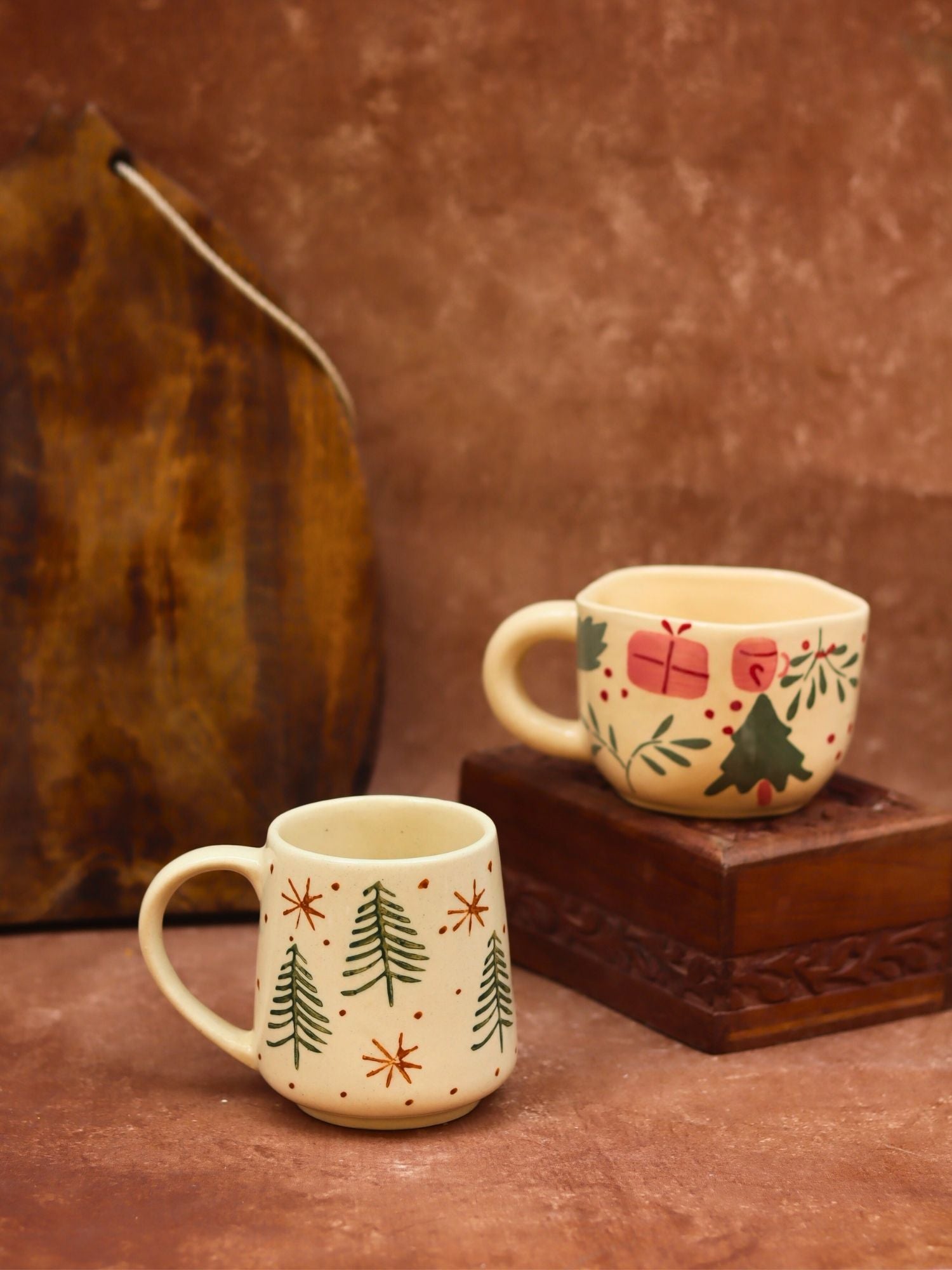 Handmade Set of 2 - The X-Mas & Cozy Christmas Mug
