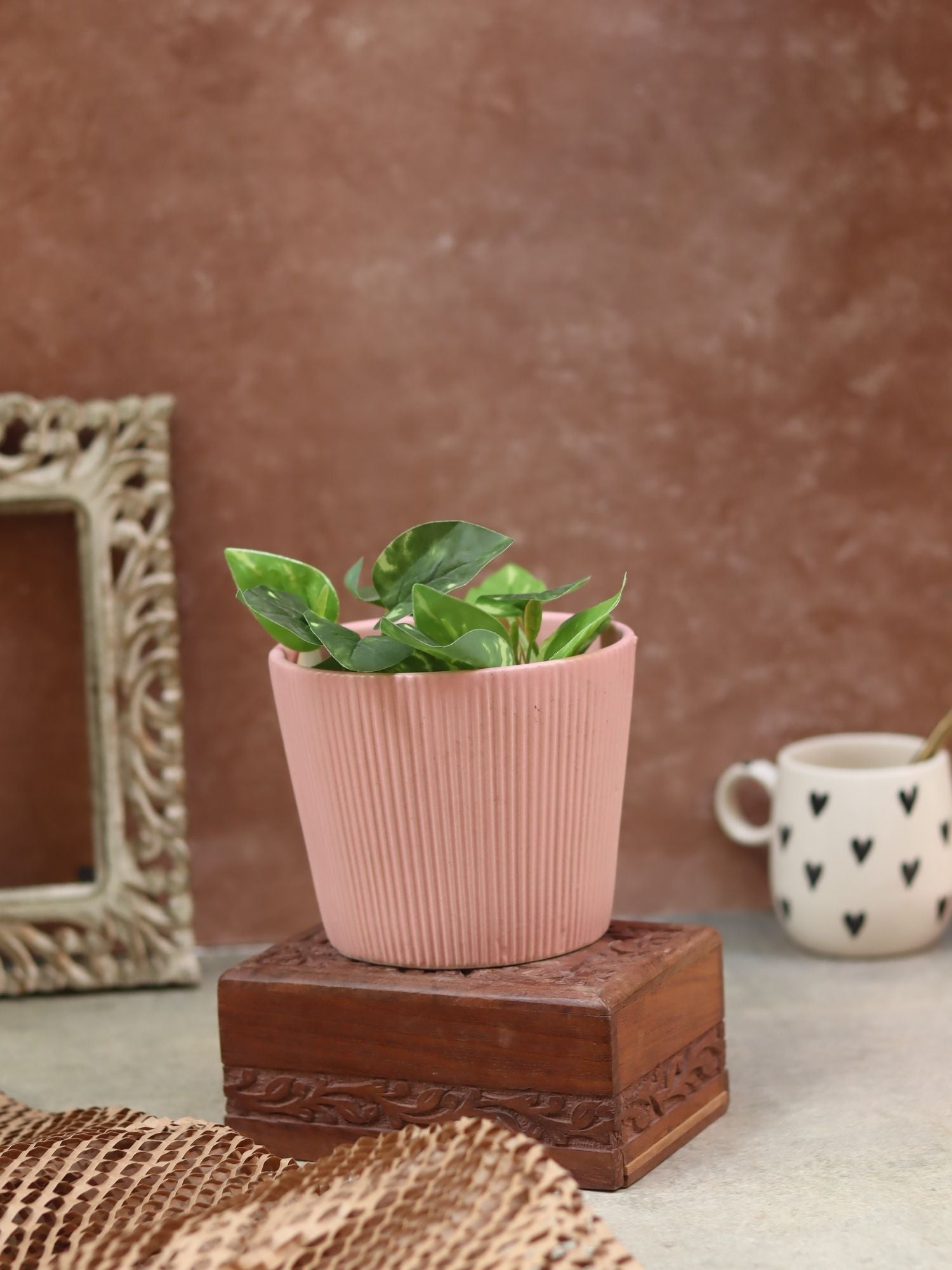 Rosy Pink Planter has a drainage hole