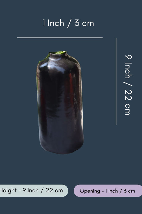 Black Tall Vase