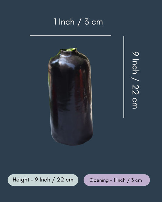 Black Tall Vase