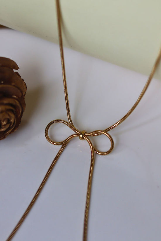 Bow Necklace handmade with premium quality material