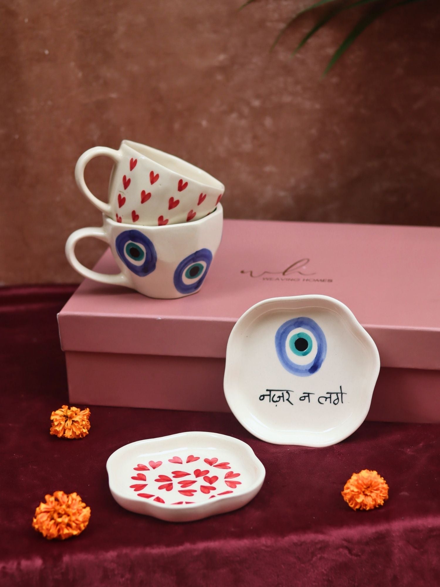 Handmade lead free The Heart & Evil eye Luxe Gift Hamper