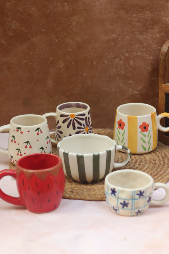 Set of 6 Twilight Sips mugs (for the price of 5) handmade in India
