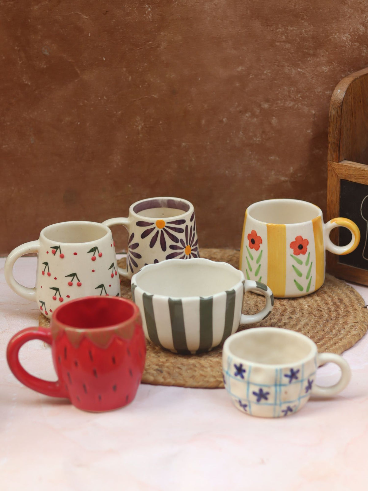 Set of 6 Twilight Sips mugs (for the price of 5) handmade in India