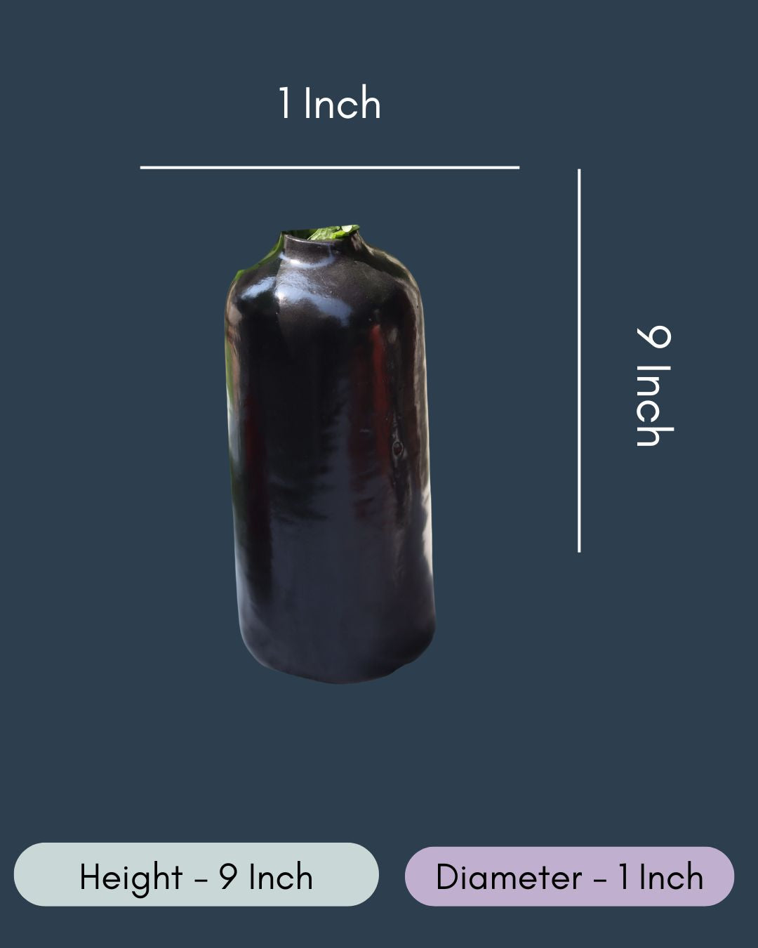 Black Tall Vase