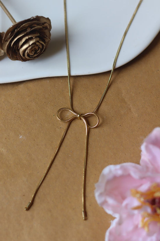 Waterproof Bow Necklace