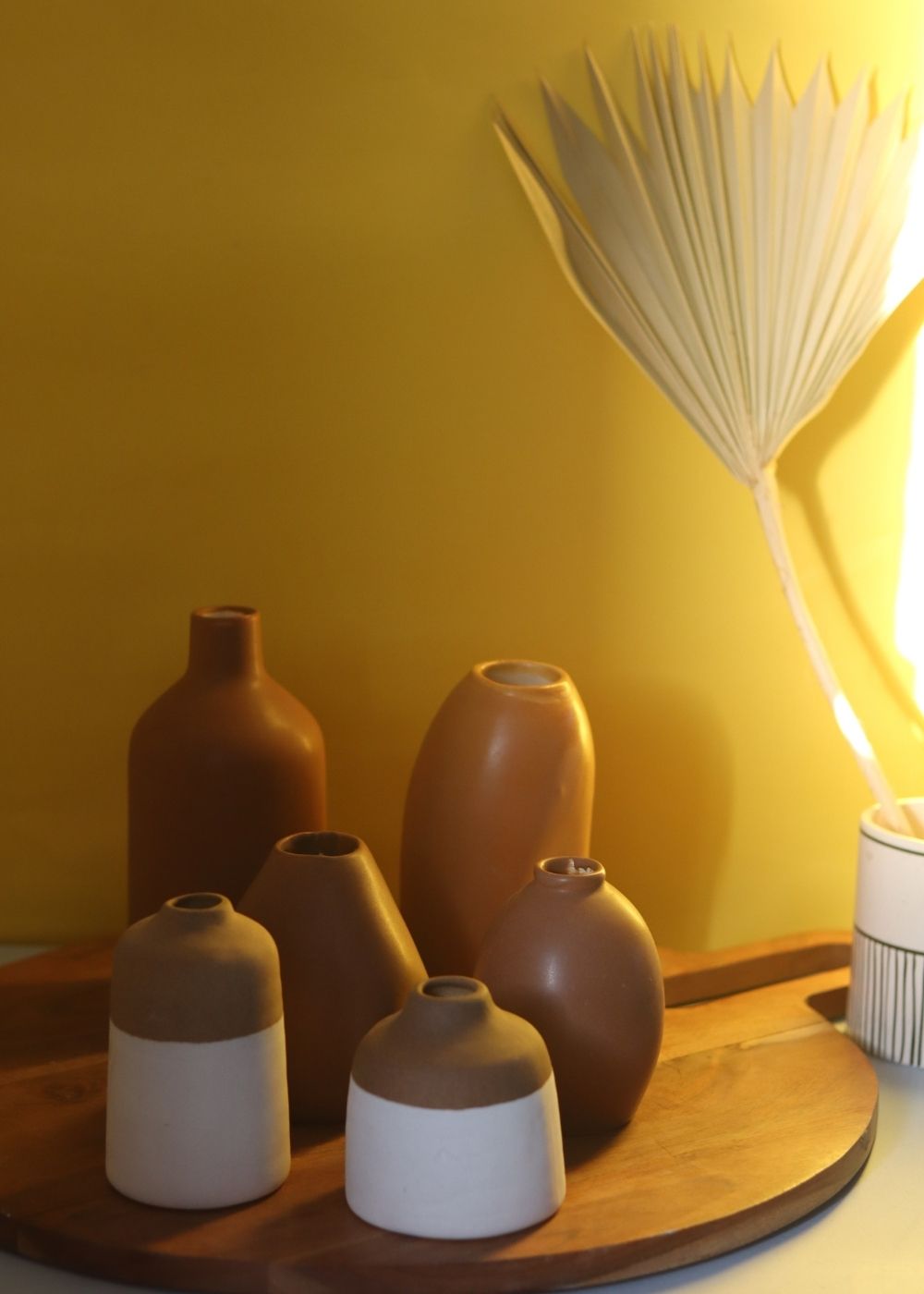 Set of 6 Rustic Elegance Vases (for the price of 5) handmade in india