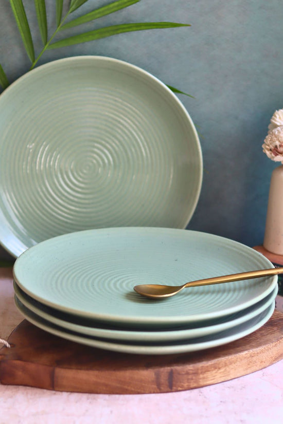 Set of 4 - Sage Green Dinner Plate with premium quality material