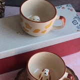 Dog & Duck mug in a Gift Box made by ceramic