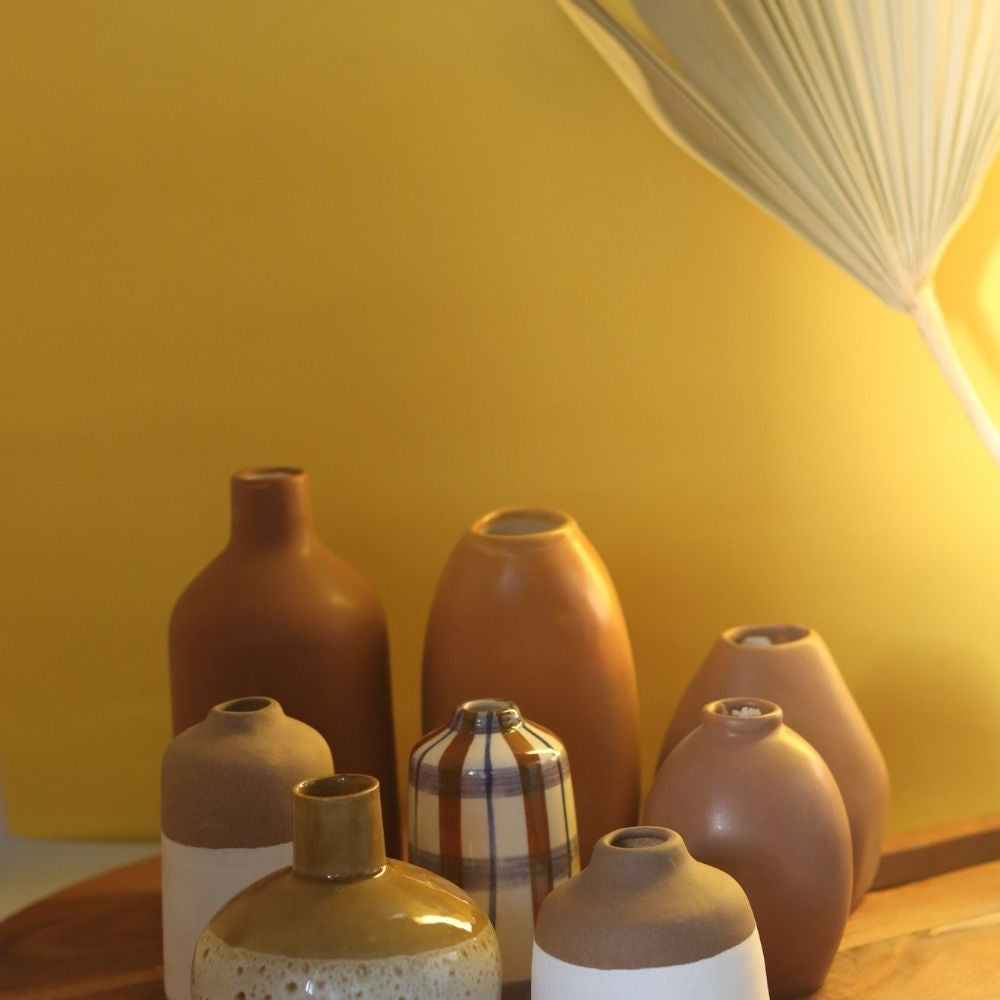 Set of 8 Serenity Vases made by ceramic