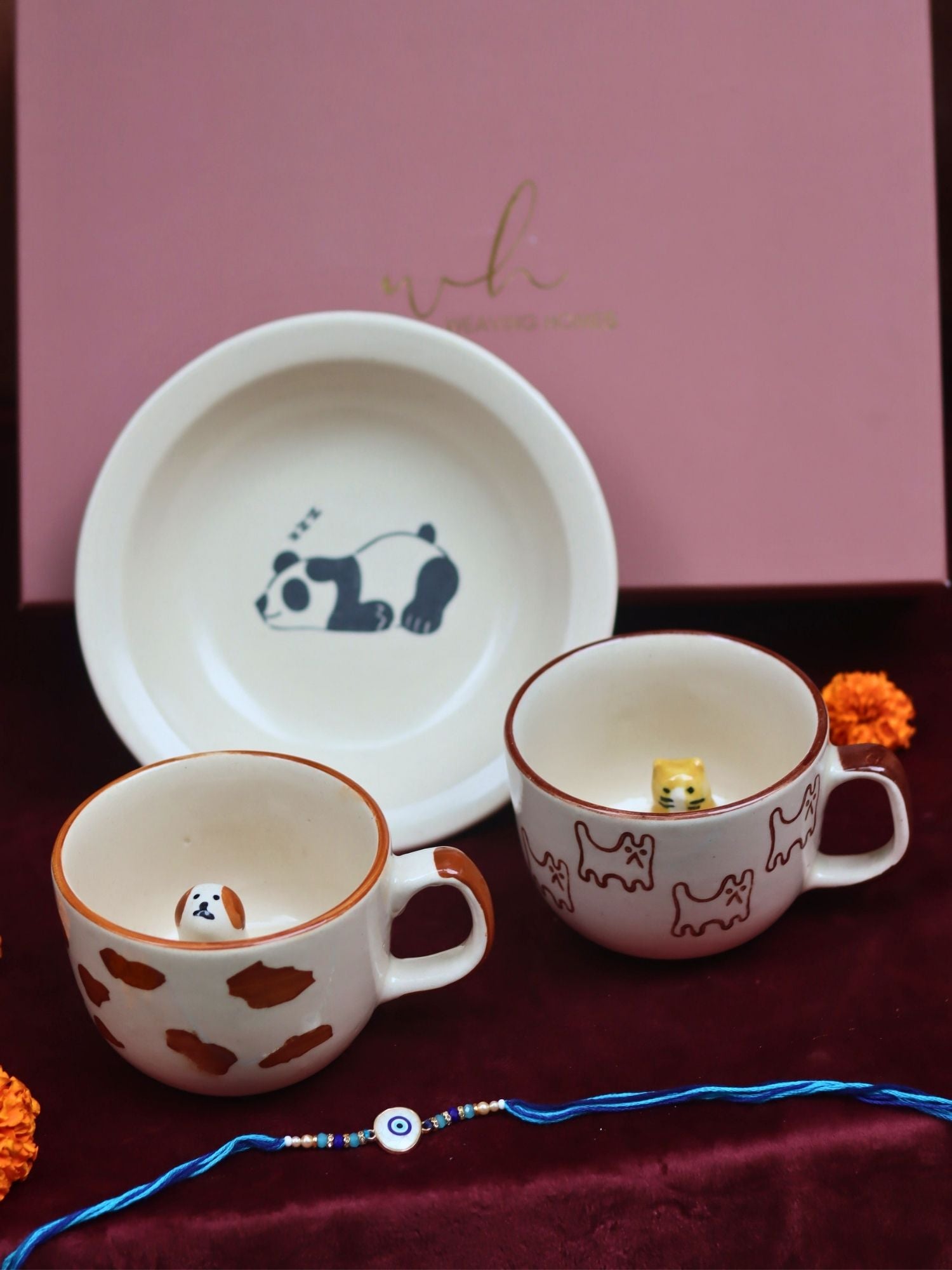 Handmade lead free The Pawfect Luxe Rakhi Gift Hamper