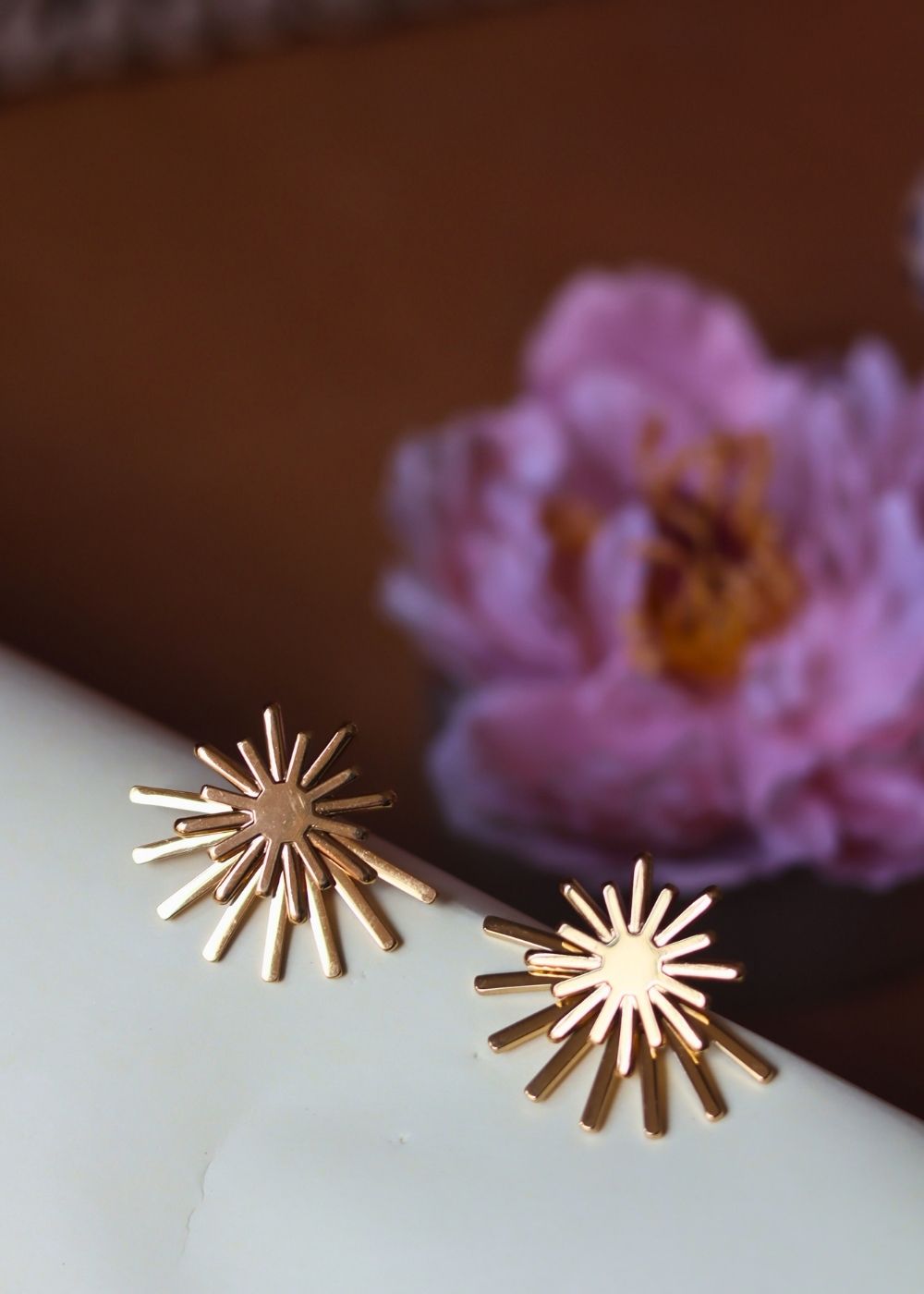 Anti tarnish Two Way Spark Earrings