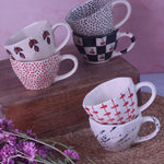 Set of 6 Handmade Mugs (for the price of 5) handmade in india