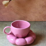 handmade cup & saucer