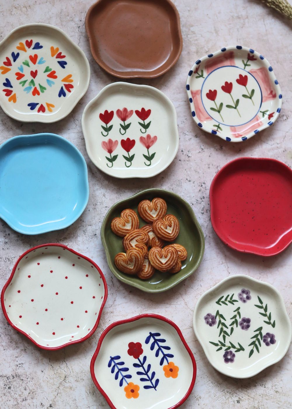 Set of 10 Best Selling Dessert Plate (For the Price of 7) handmade in india