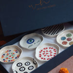 Set of 6 Hotselling Dessert Plates (for the price of 5) Diwali Gift Box premium quality gift hamper