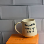 brewtiful morning mug in a gift box handmade in india