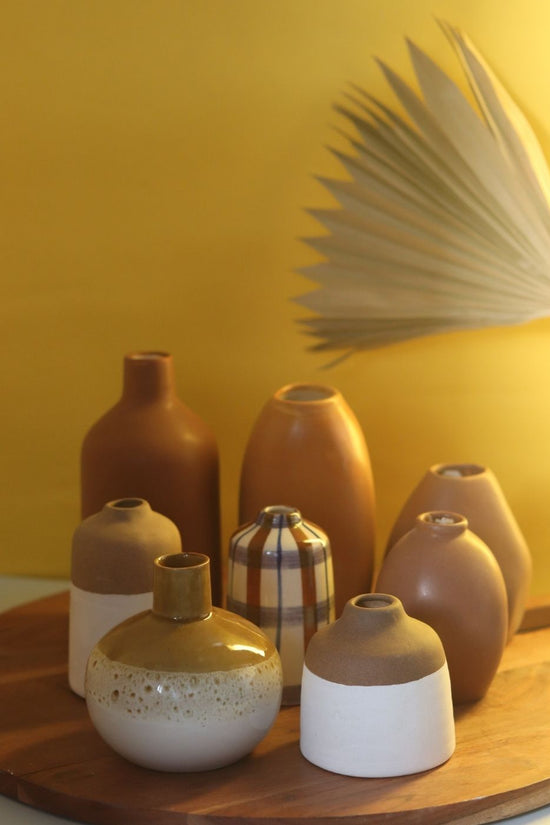 Set of 8 Serenity Vases handmade in india