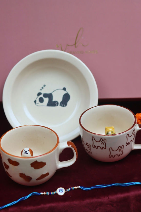 The Pawfect Luxe Rakhi Gift Hamper made by ceramic