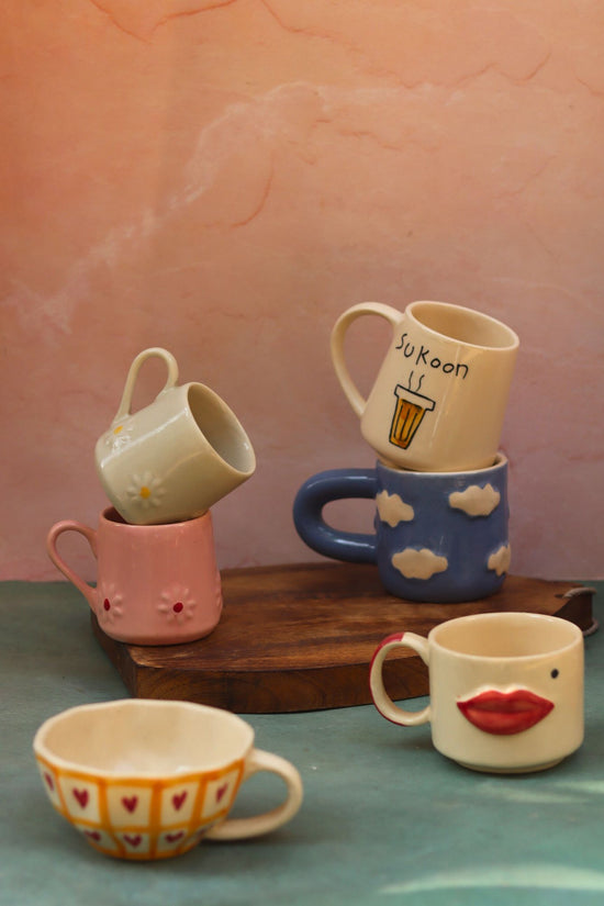Set of 6 Aesthetic Brew Mugs (for the price of 5)