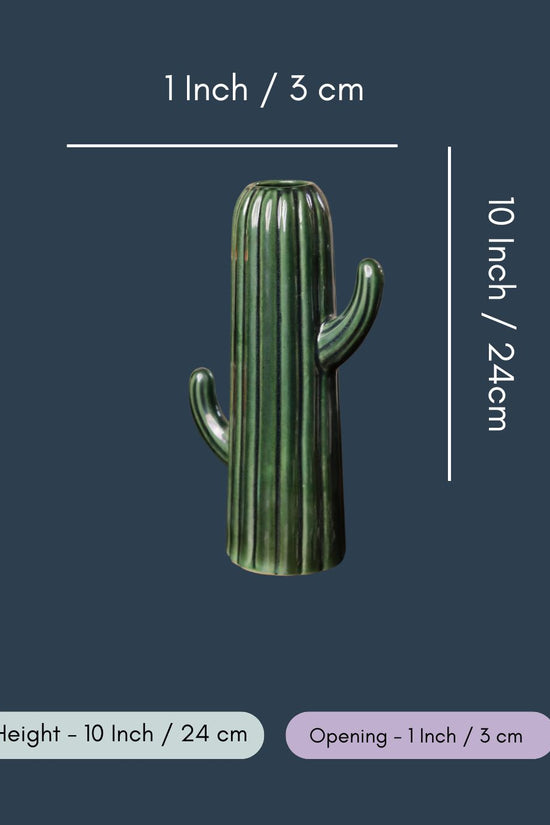 Big Green Cactus Vase