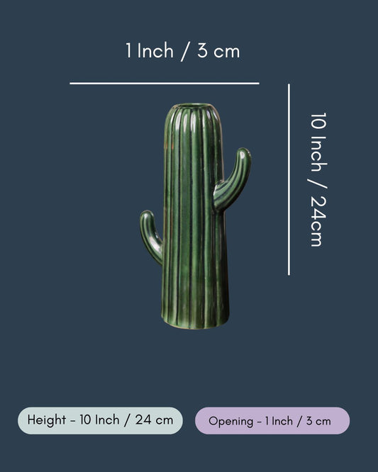 Big Green Cactus Vase