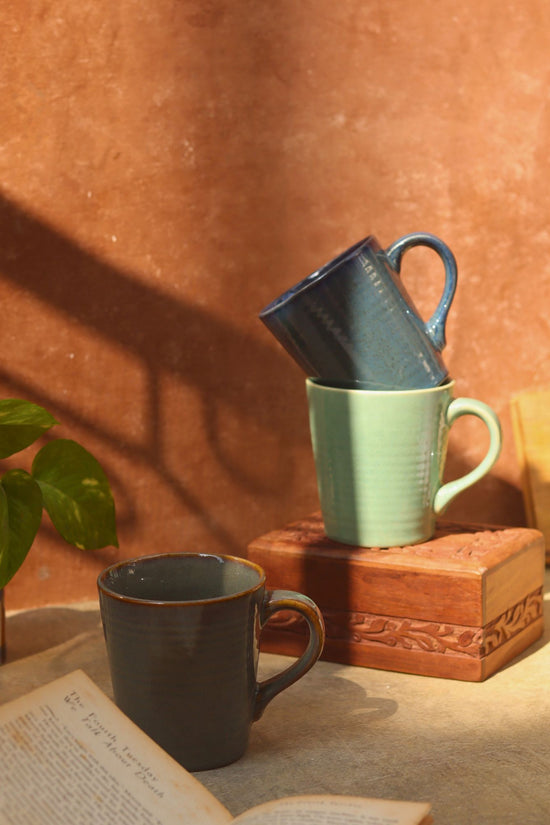 Set of 3 - Essential Coffee Mug made by ceramic