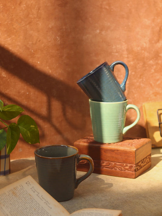 Set of 3 - Essential Coffee Mug made by ceramic