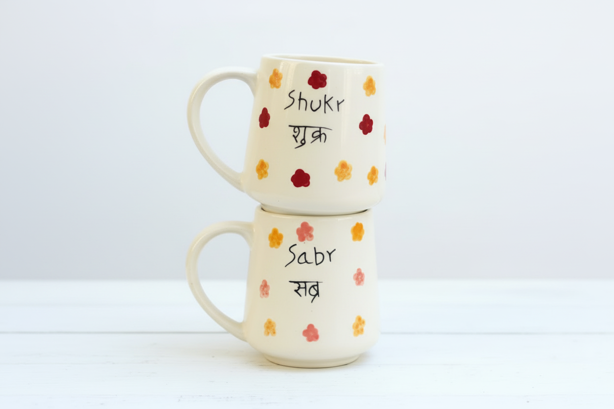 Set of 2 - Sabr & Shukr Mugs combo