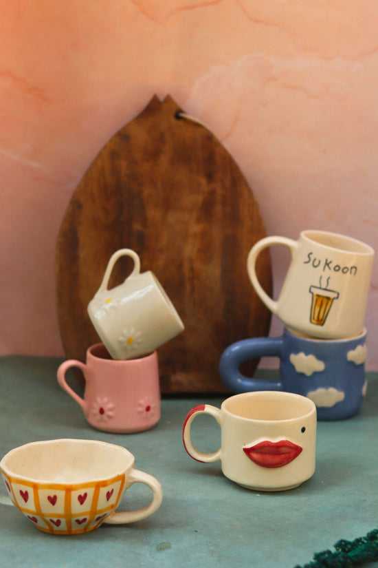 Set of 6 Aesthetic Brew Mugs (for the price of 5)